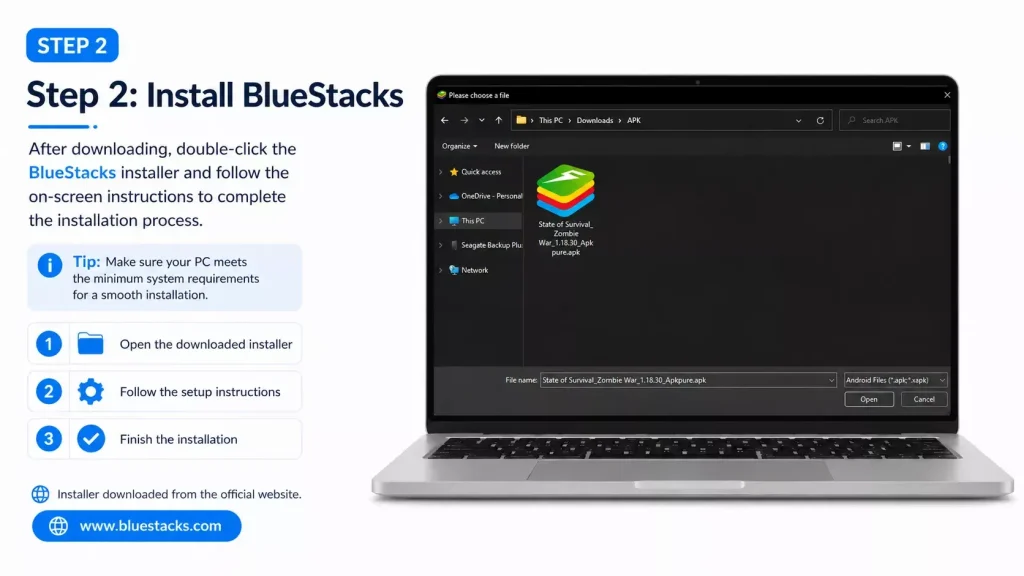 Install BlueStacks