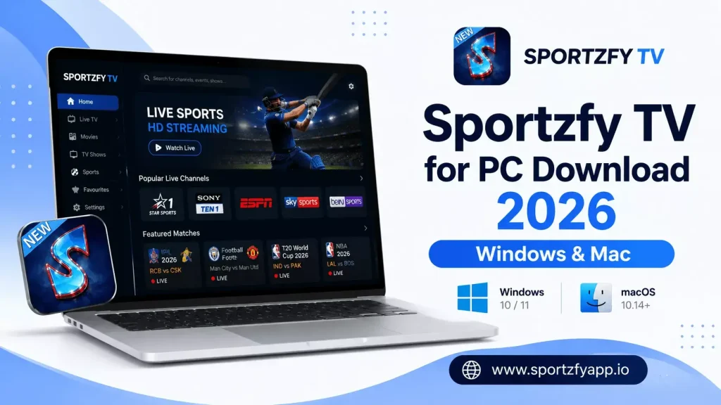 Sportzfy TV for PC